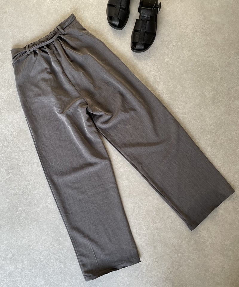 2タックストリングスラックスgray | ok.soon