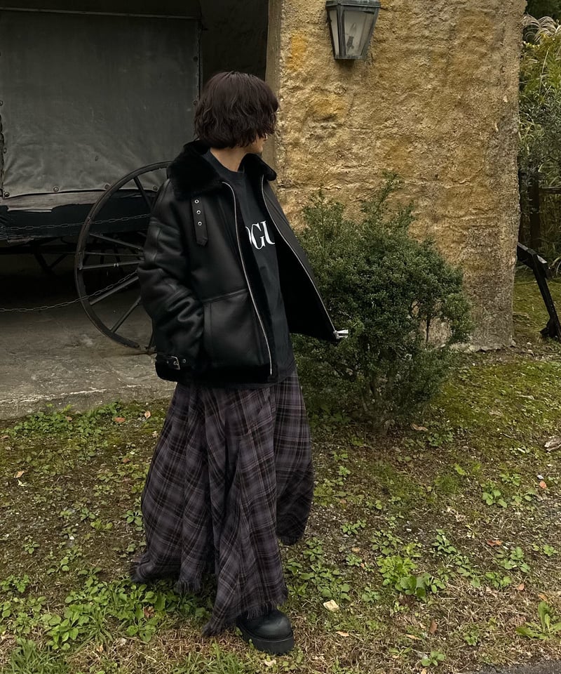 ok.soon チェック柄 ロングスカート tartan check long skirt | ok.soon