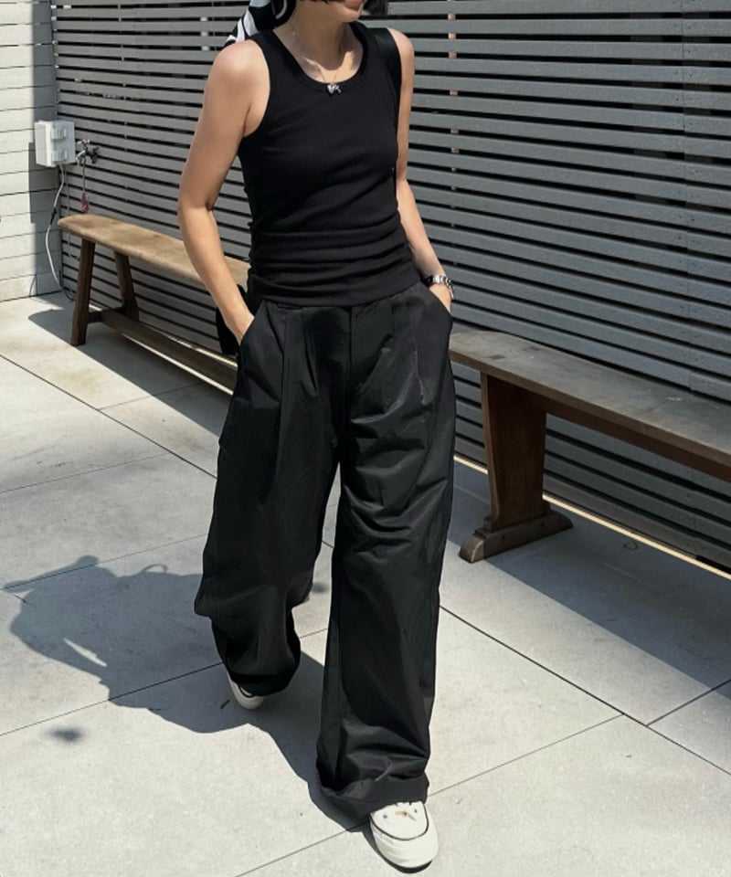 【未使用】ok.soon / black cotton pants black cotton pants | ok.soon