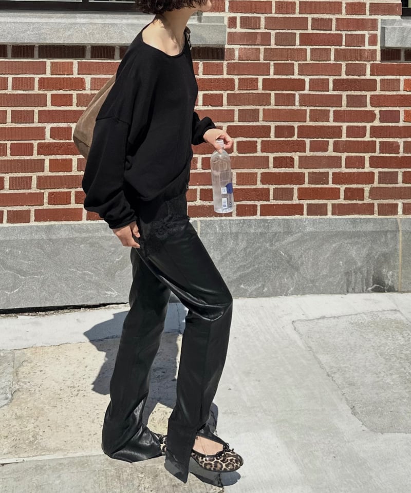 new fake leather pants | ok.soon