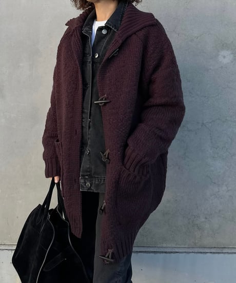 toggle button knit cardigan