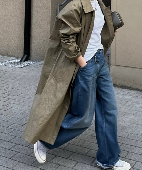 linen balmachan coat