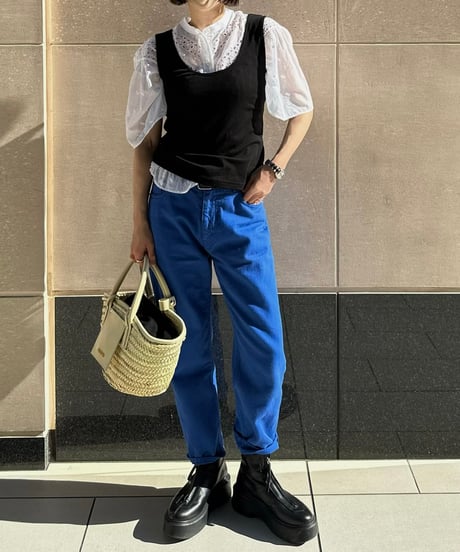 ok.soon×piccadilly OGC DENIM OVERDYE PANTS