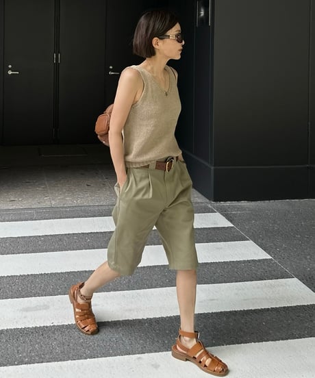 ok.soon×dickies chino half pants