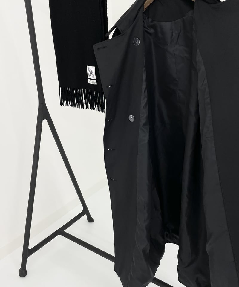 【新品】oksoon コットントレンチコートS ［regular length］ regular length］cotton trench coat (beige/black