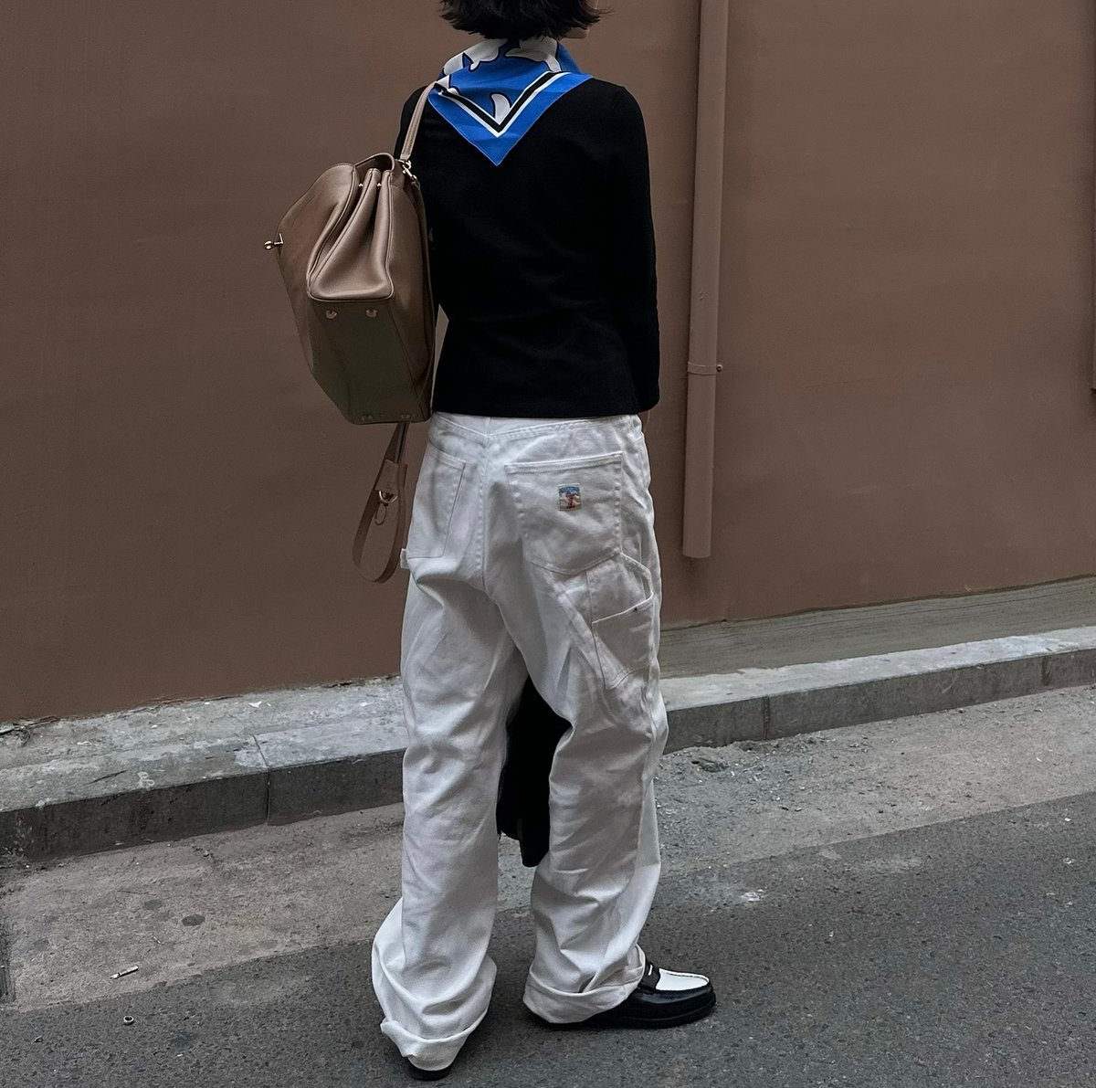 ok.soon×piccadilly コットンホワイトペインターパンツ