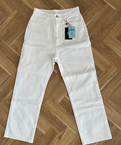 ok.soon×piccadilly cotton white painter pants