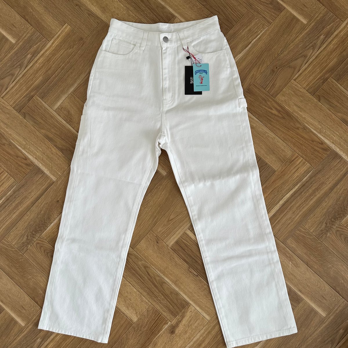ok.soon×piccadilly コットンホワイトペインターパンツ