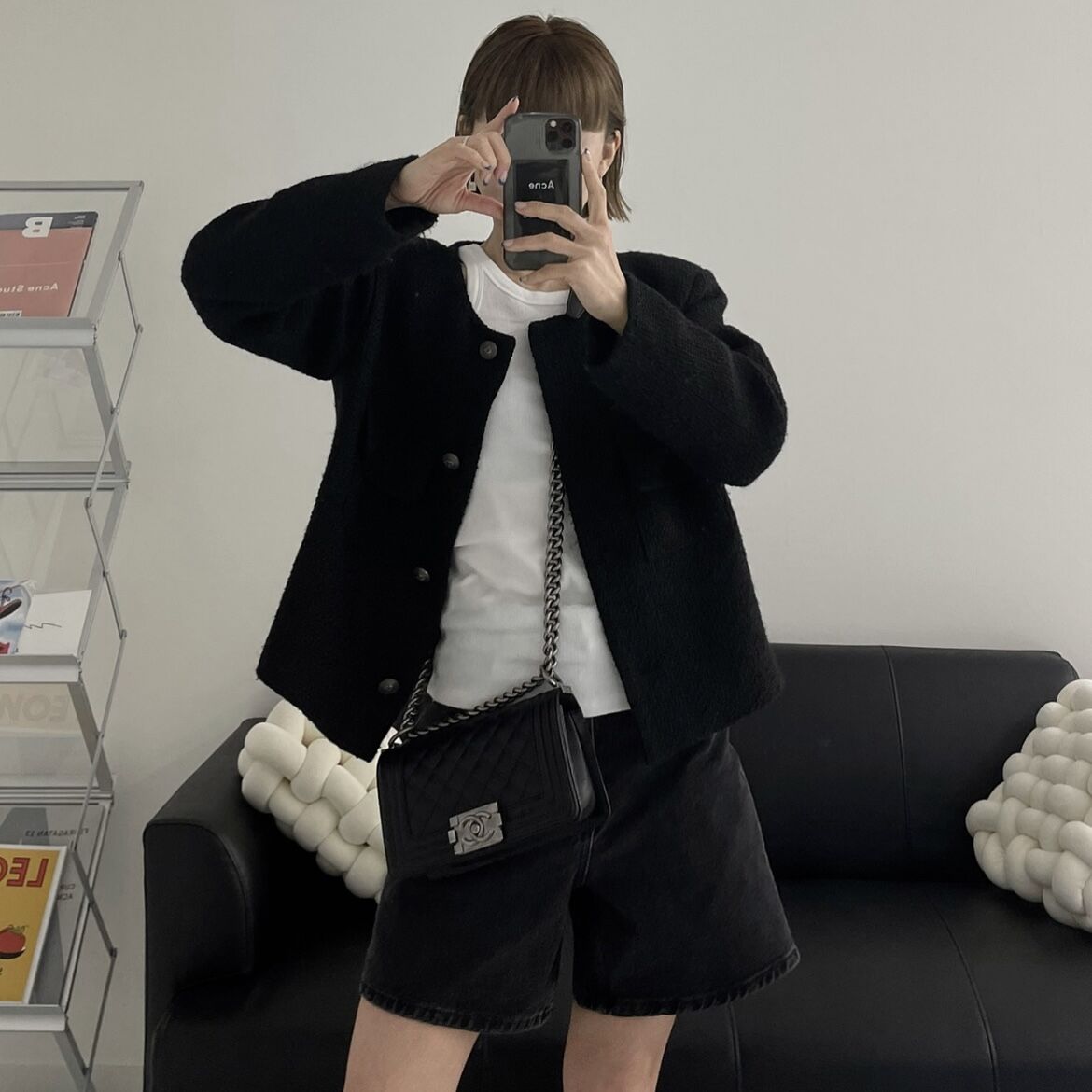 ok soon ツイードブルゾン tweed blouson | ok.soon