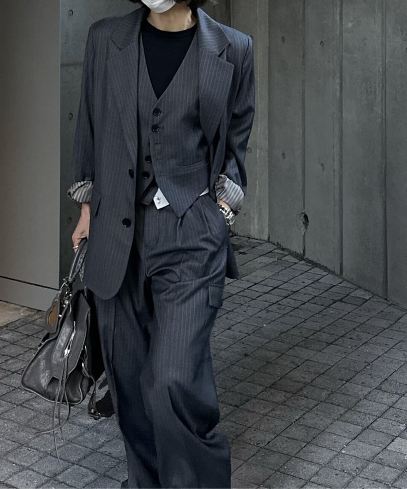 ジャケット・アウター ok.soon pinstripe tailored jacket pinstripe tailored jacket | ok.soon