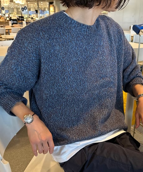 mix blue knit