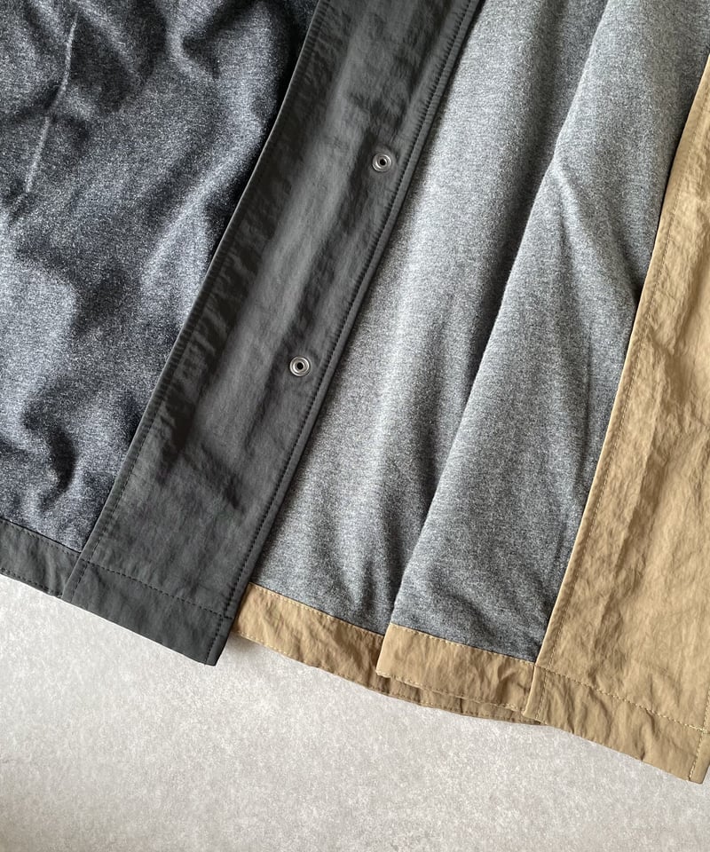 hooded blouson(black/camel) | ok.soon