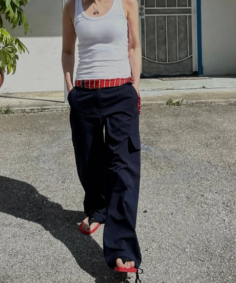 low rise cargo pants