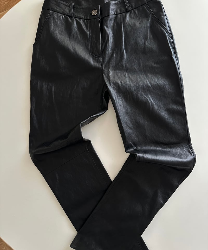 new fake leather pants | ok.soon