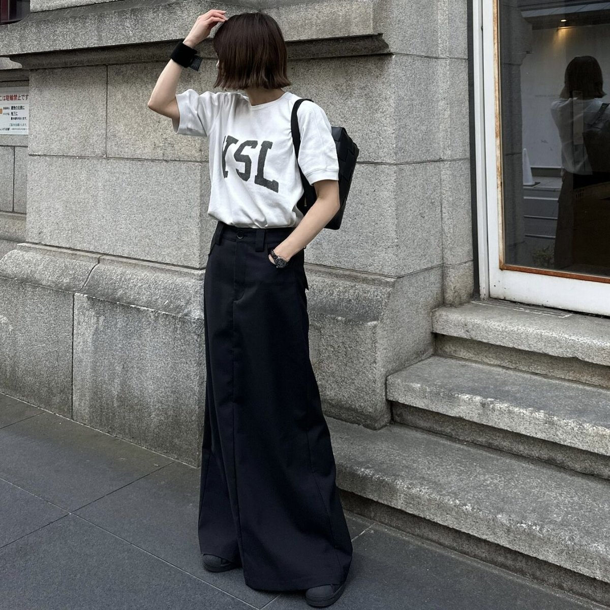 スカート ok.soon maxi skirt black maxi skirt black | ok.soon