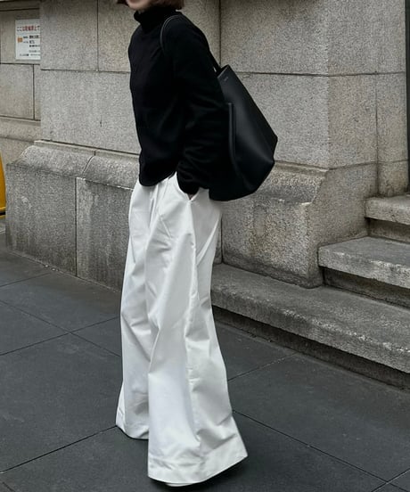 wide white pants