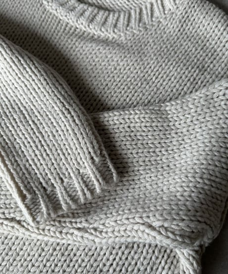 wool blend knit ivory