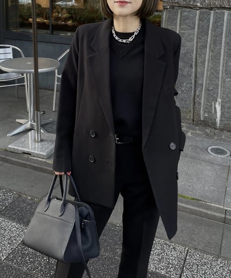 black set up suit