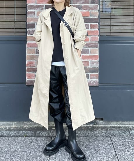 light soutien collar coat (black/beige)