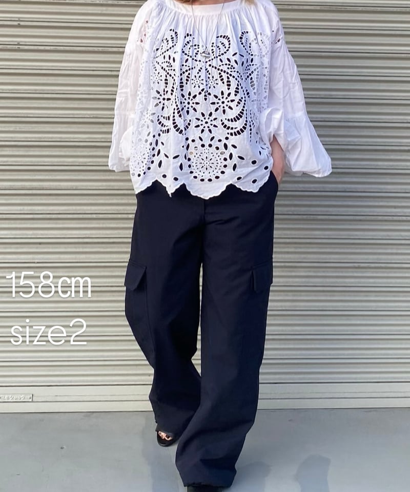 即完売【タグ付新品】ok.soon オクスン cargo pants #デニム low rise cargo pants | ok.soon