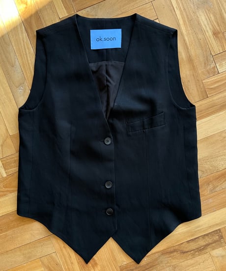 cotton linen vest & slacks