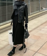 アシンメトリースカートblack