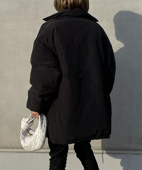 oversize coach jacket black