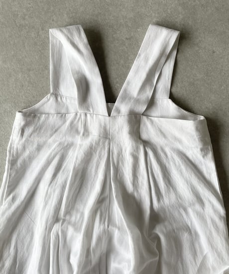リネンロングワンピースwhite,black