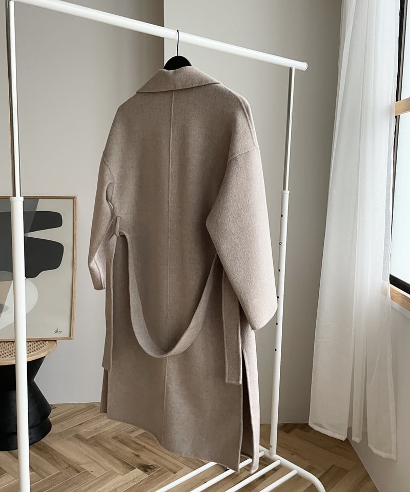 light melton coat(camel) | ok.soon
