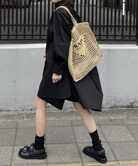over long shirt (black)