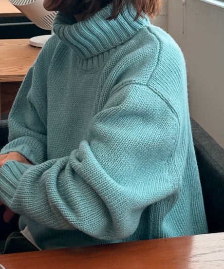 pullover turtle knit