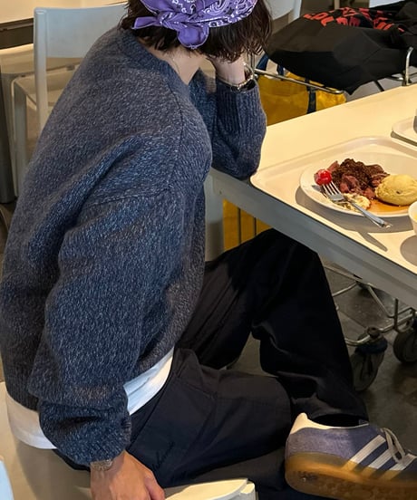 mix blue knit