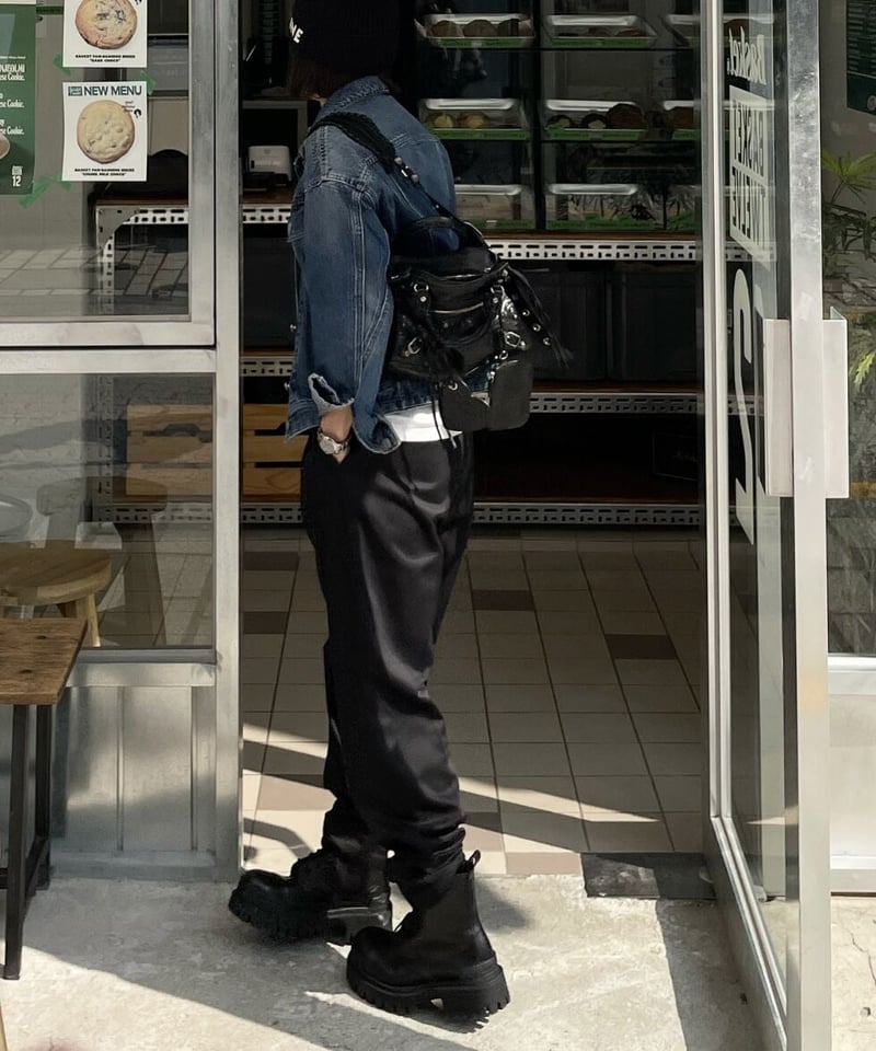 ok.soon×dickies 2tuck tapered chino pants (blac ok.soon×dickies 2tuck tapered chino pants (blac