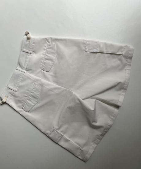 cargo half pants (black/white)