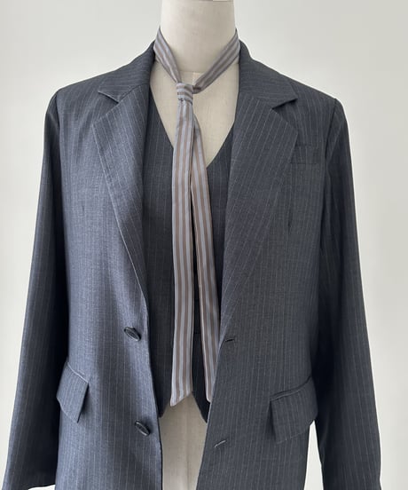 pinstripe tailored jacket