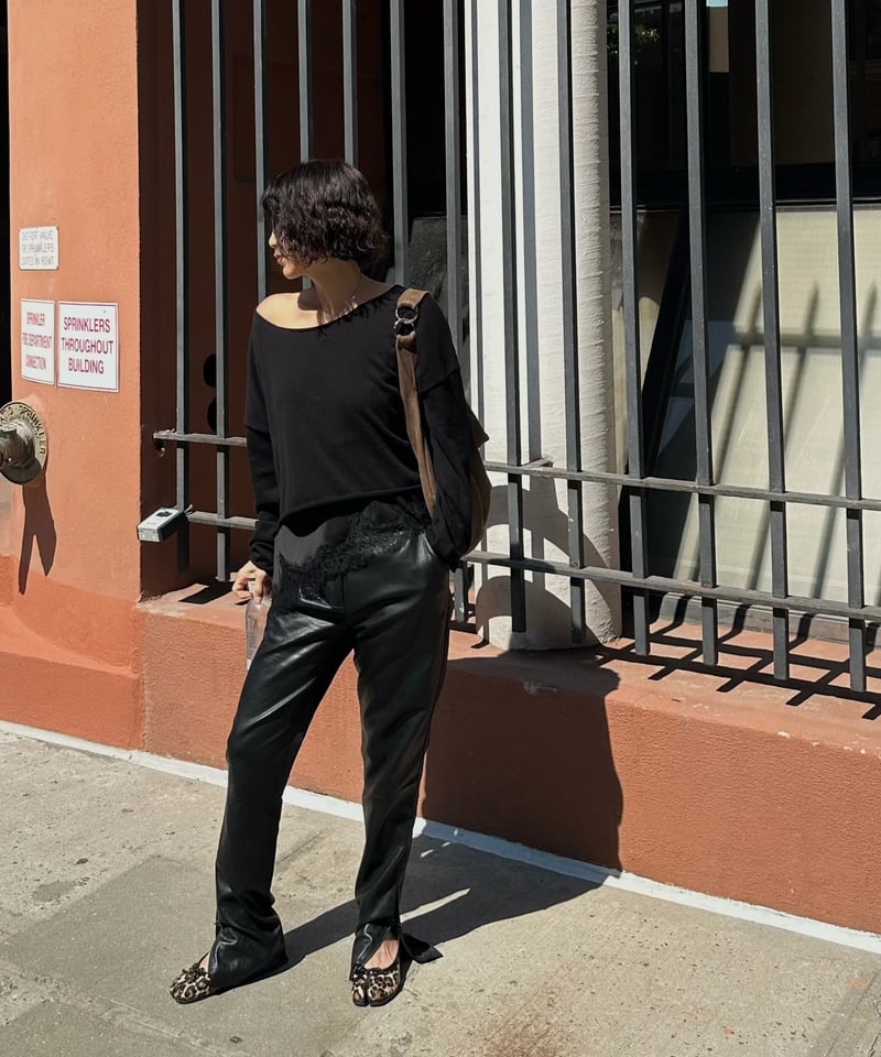 new fake leather pants | ok.soon