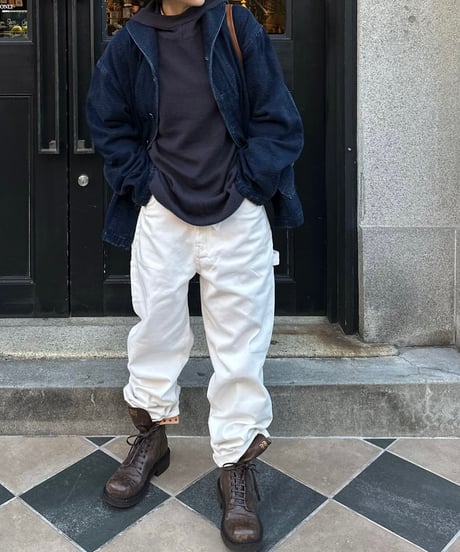 ok.soon×piccadilly cotton white painter pants