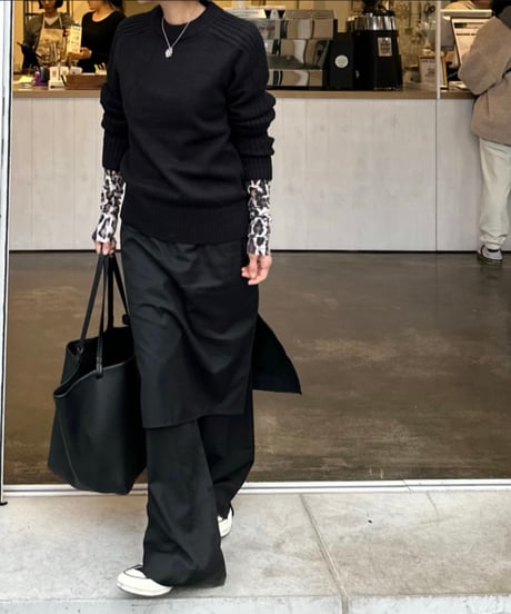 trousers with skirt