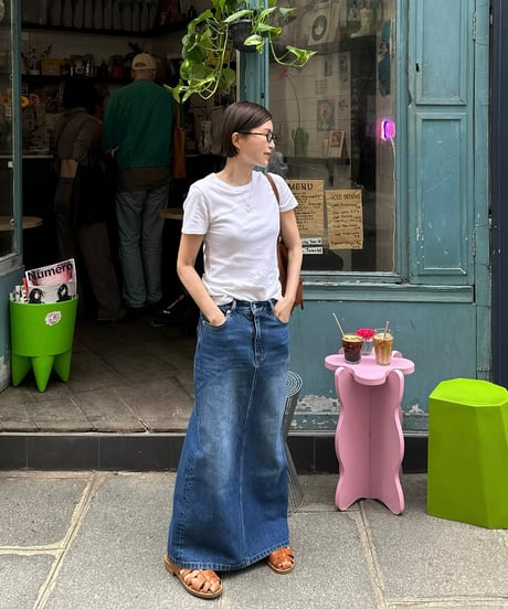 ok.soon×piccadilly OGC DENIM MAXI SKIRT