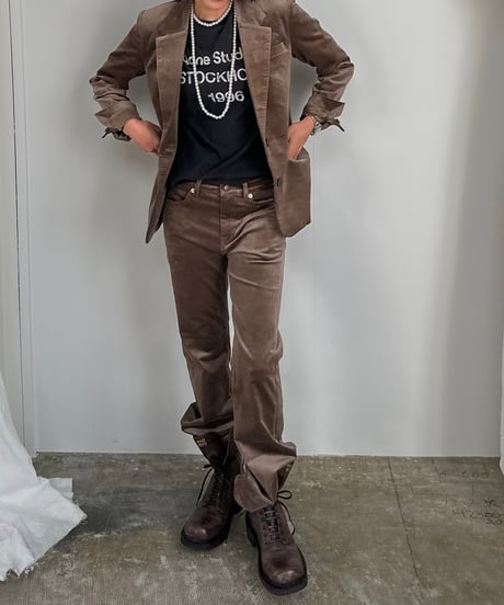 ok.soon×piccadilly velours jacket(brown)