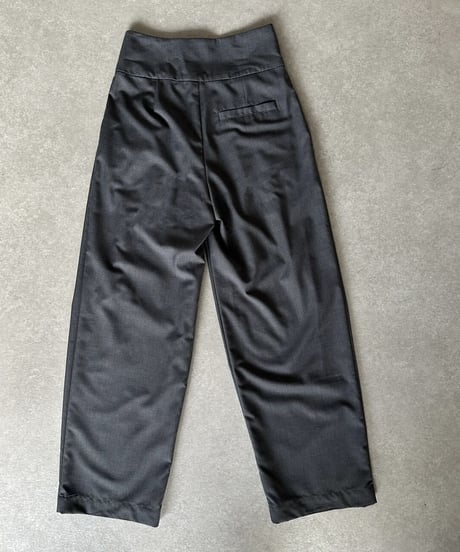 inbox pleats slacks gray
