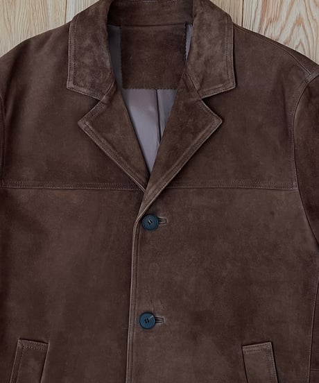 classic suede jacket brown