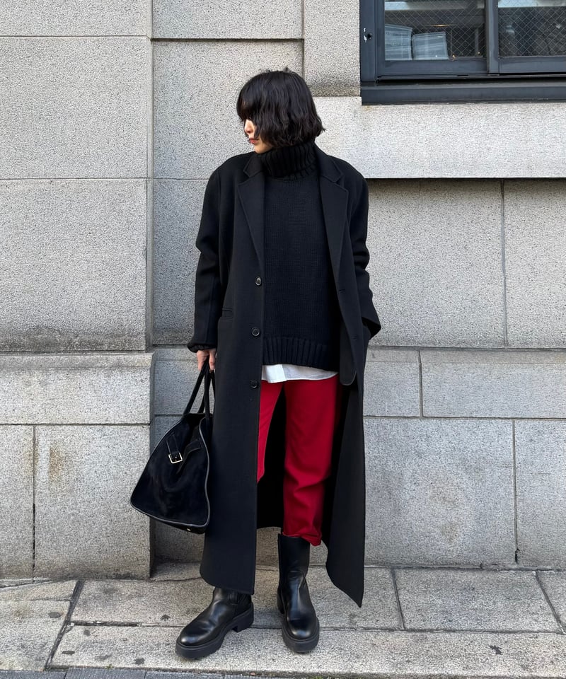 gentleman wool coat(black) | ok.soon