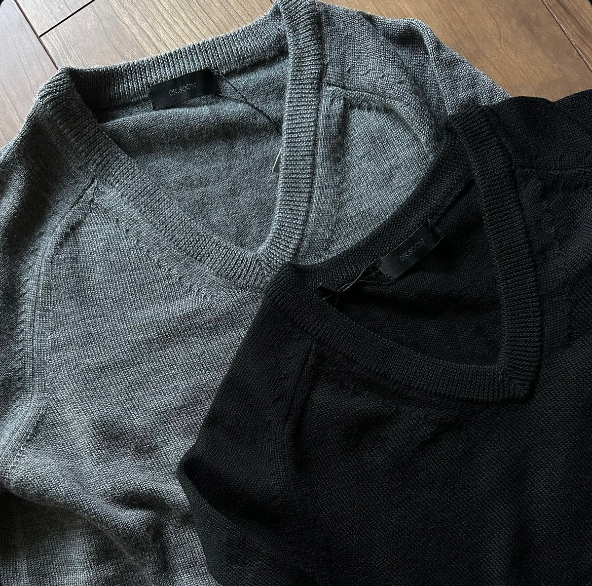 V neck wool knit | ok.soon