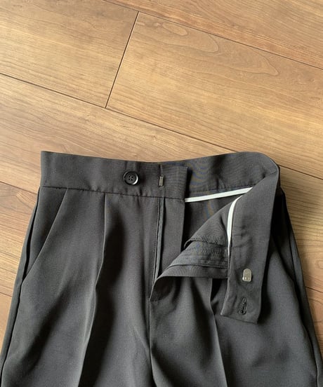 side slit slacks (black)