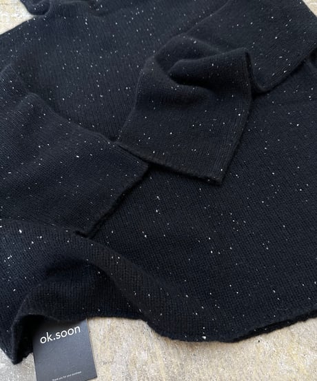 nep yarn high neck,round neck sweater