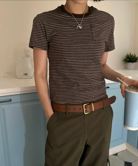 W stripe t shirt