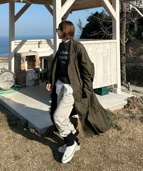 military nylon coat