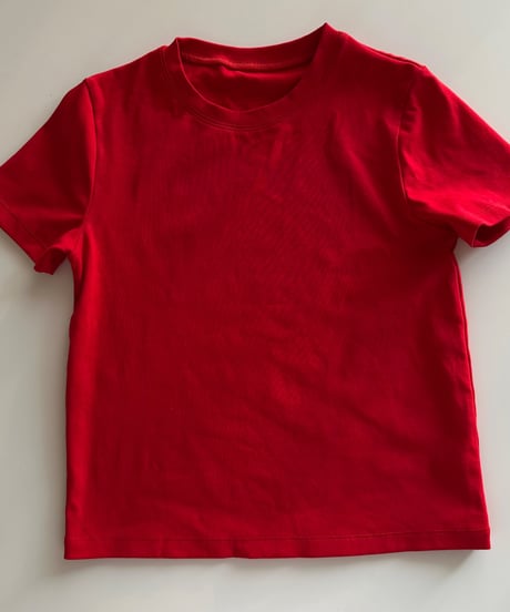 crew neck tshirt red