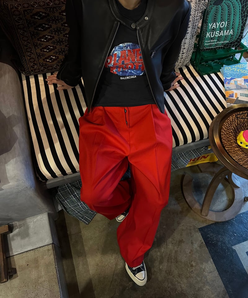 美品 nagonstans daily work trouser 38 赤 美品 nagonstans daily work trouser 38 赤